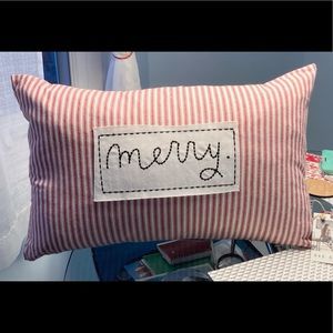 Rae Dunn “Merry” Pillow